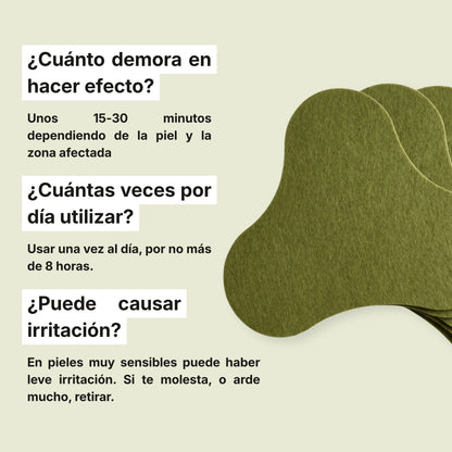 Parches Herbales para Dolor Lumbar y Cervical